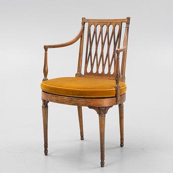 A French armchair, first half of the 19th Century.