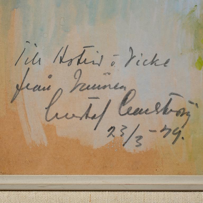 GUSTAF CARLSTRÖM, gouache, signerad och daterad -49.