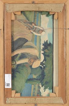 ARON GERLE, oil on canvas, signed.