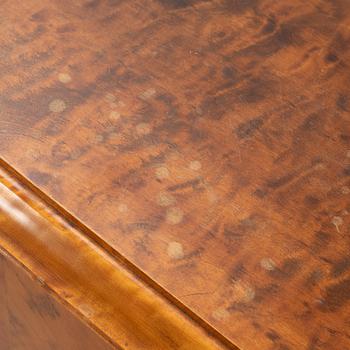 A birch wood veneered cabinet, 1920s.