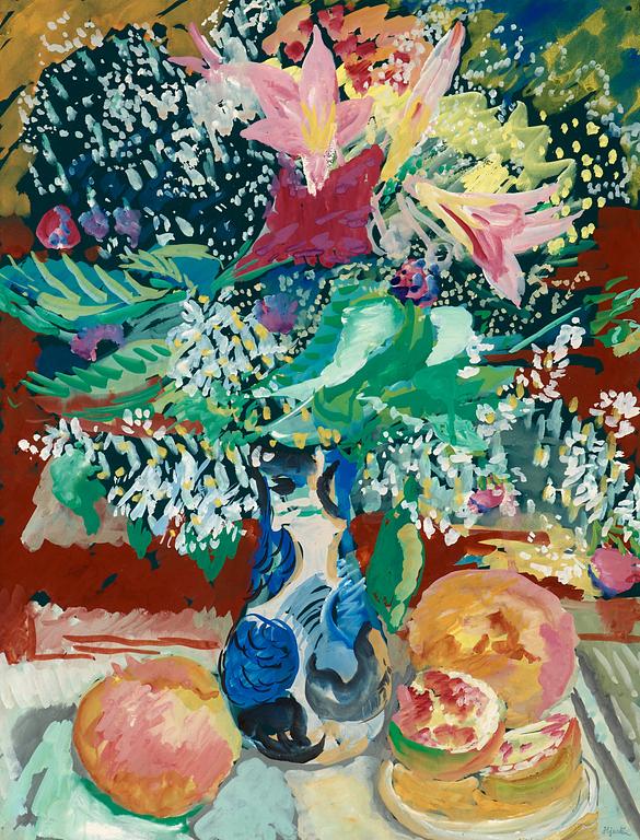 Sigrid Hjertén, Still life with flowers.