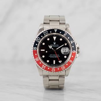 136. ROLEX, Oyster Perpetual Date, GMT-Master II (SWISS-T), armbandsur, 40 mm,