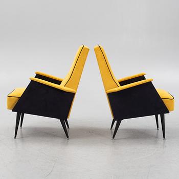 Gigi Radice, tillskriven, fåtöljer, ett par, Italien, 1900-talets mitt.