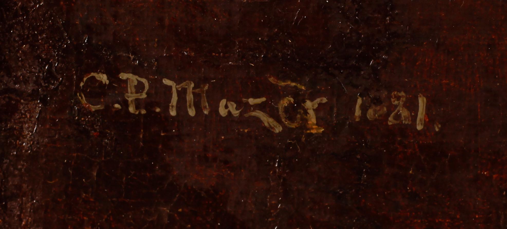 CARL PETER MAZER, olja på duk, sign och dat 1881.