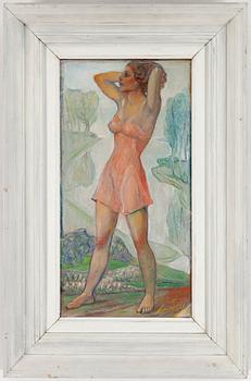 SIMON GATE, olja på duk, signerad Simon Gate.