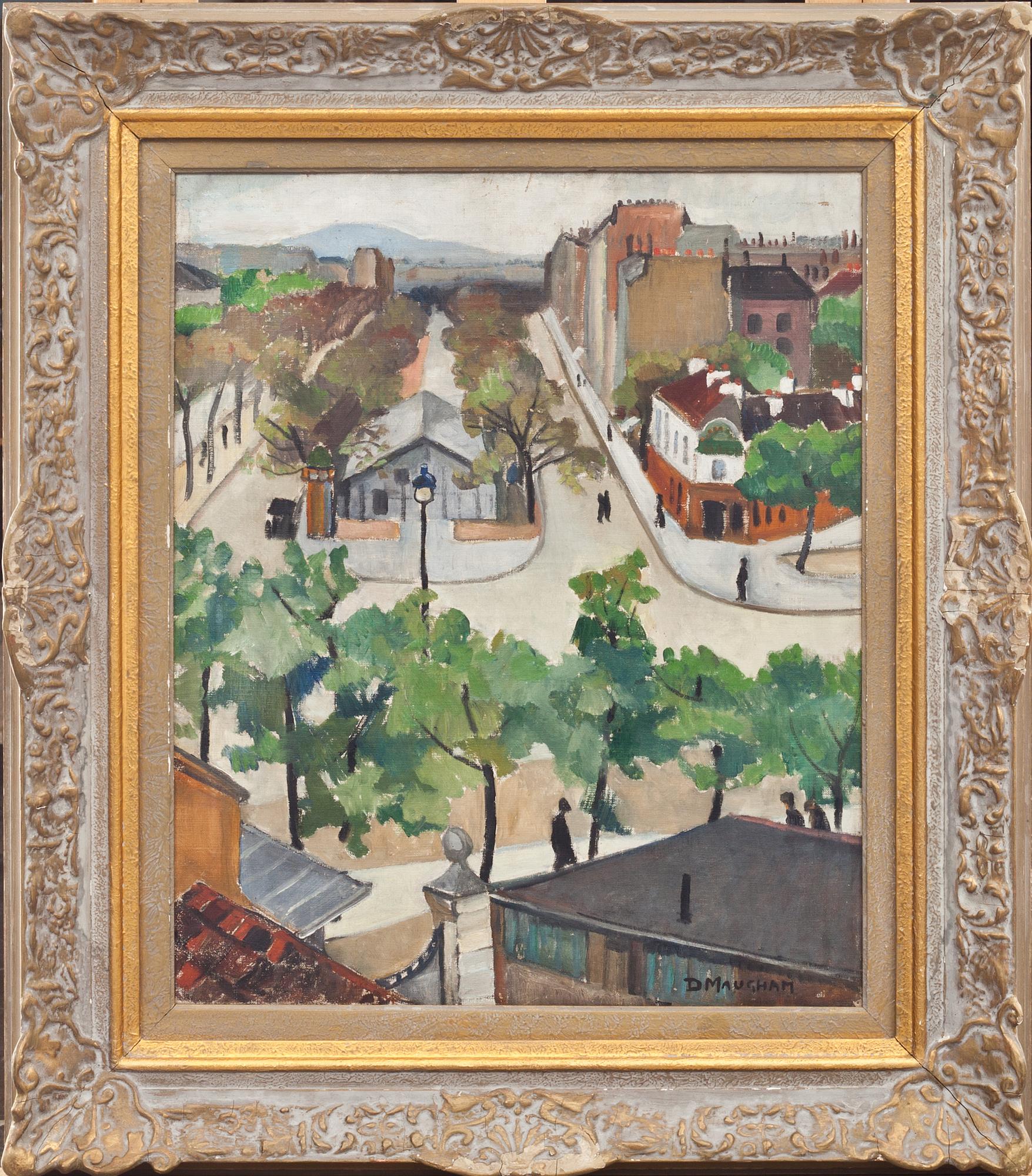 DAFNE MAUGHAN, olja på duk. Signerad.