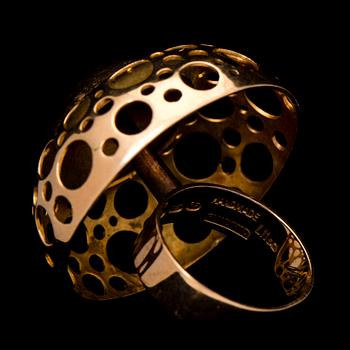 A LIISA VITALI RING, 14K gold. 1968.