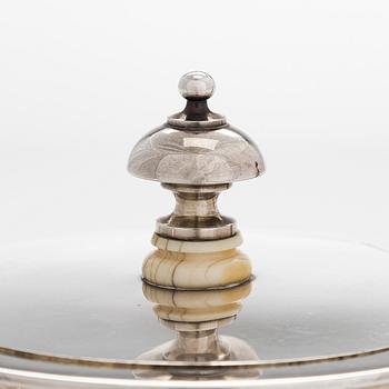 A 19th-century parcel-gilt silver teapot, maker's mark of Johan Heinoin, Saint Petersburg 1878.