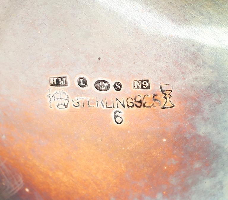 KAFFEKANNA, silver, Tyskland 1960-tal. Vikt ca 392 gram.