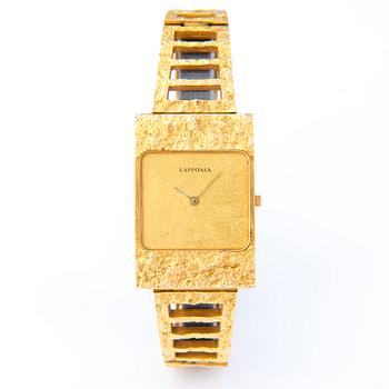 BJÖRN WECKSTRÖM, A 14K gold wristwatch "El Dorado", Lapponia, Finland 1982.