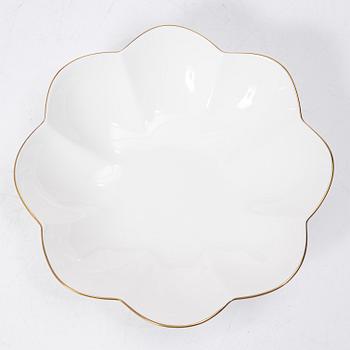Karin Björquist, Blomformade skålar, 12 st, porslin, "Nobel" Rörstrand.
