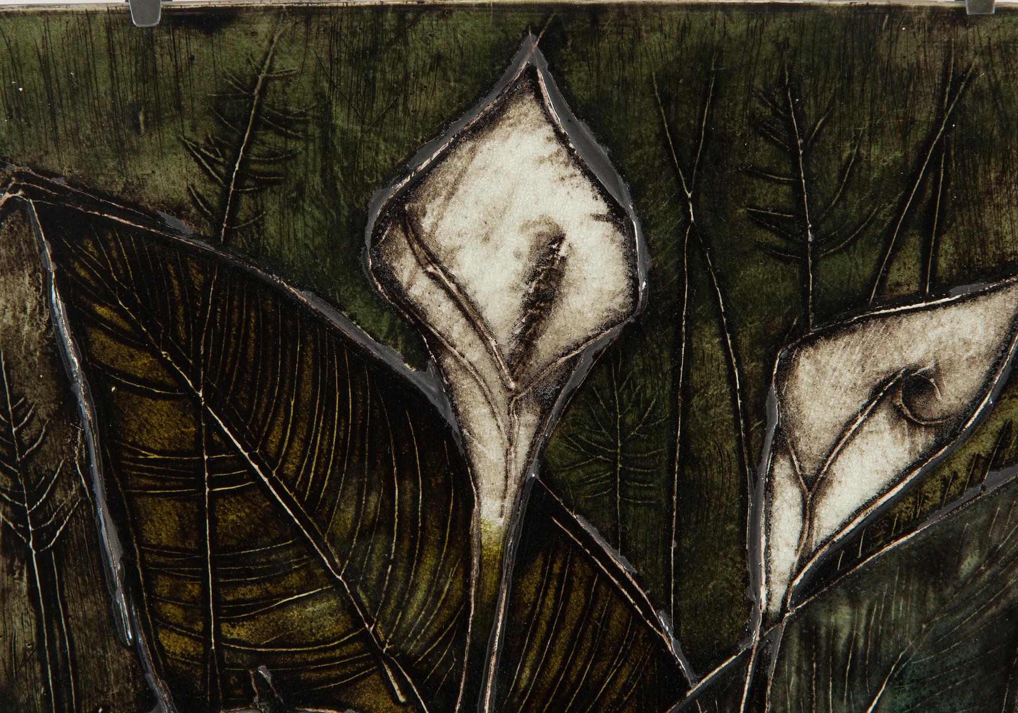 Rut Bryk, seinäreliefi, signeerattu BRYK.