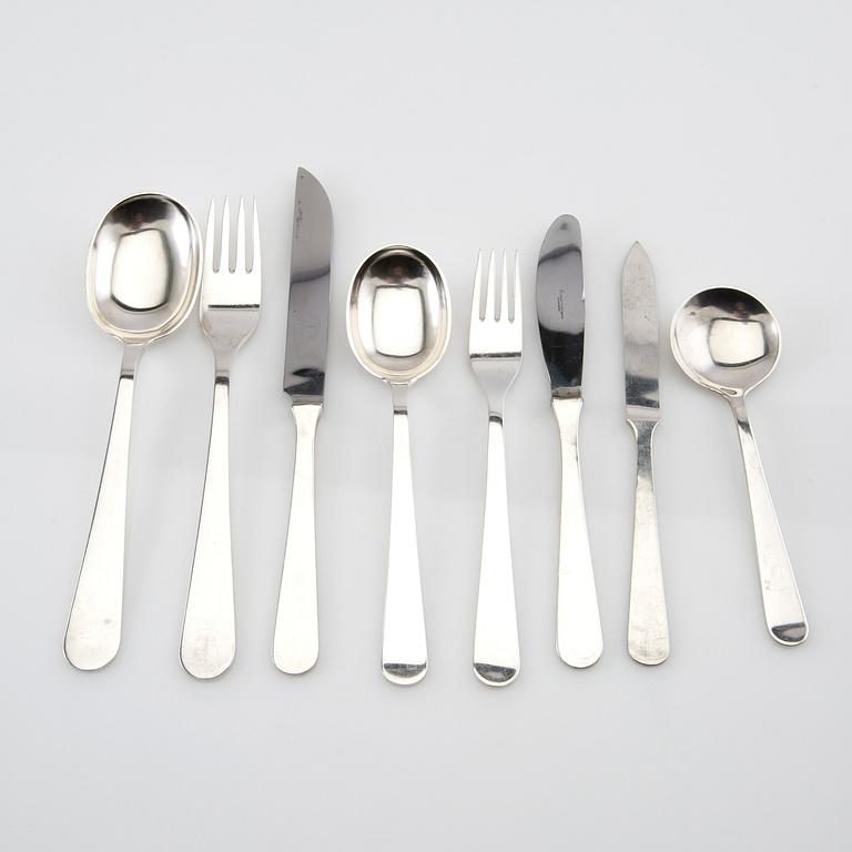 Wiwen Nilsson, Bestickservis 127 dlr silver, Lund 1958-1968.