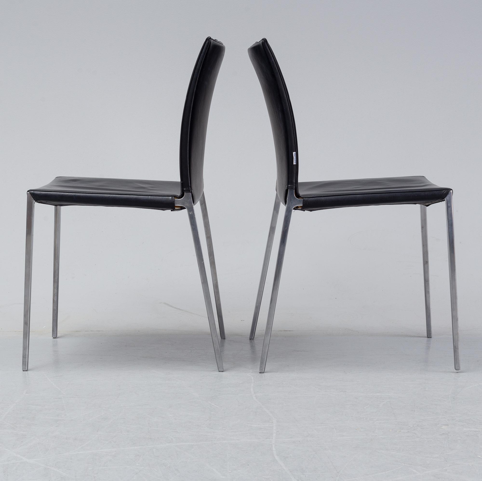 Roberto Barbieri, a set of four "Lea" chairs for Zanotta, Italy, late 20th century.