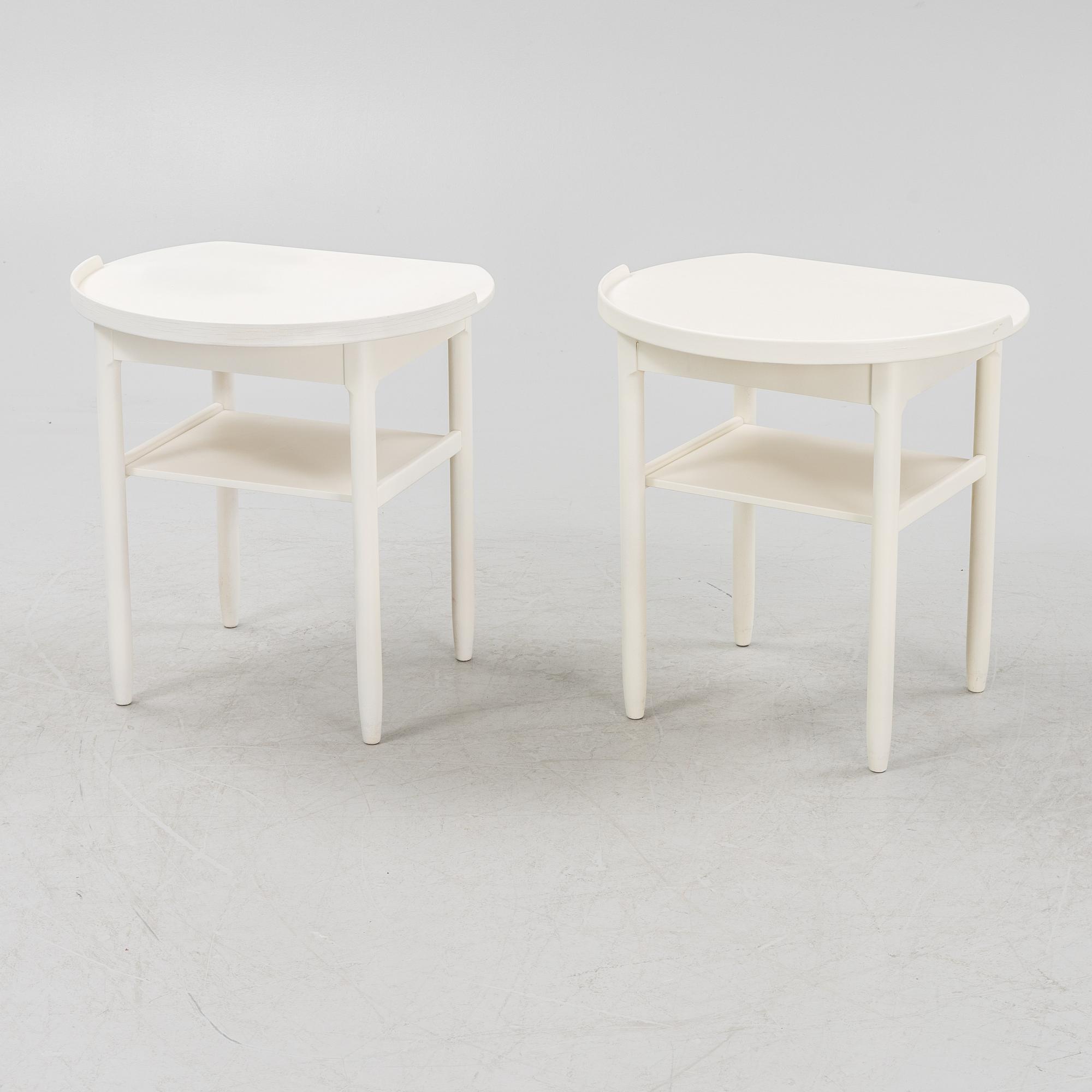 Sven Engström & Gunnar Mystrand, a pair of bedside tables, Bodafors, 1963-64.