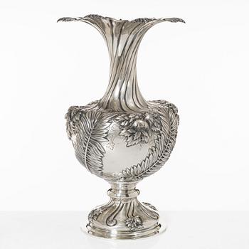 Presentation vase, silver, 20th century.