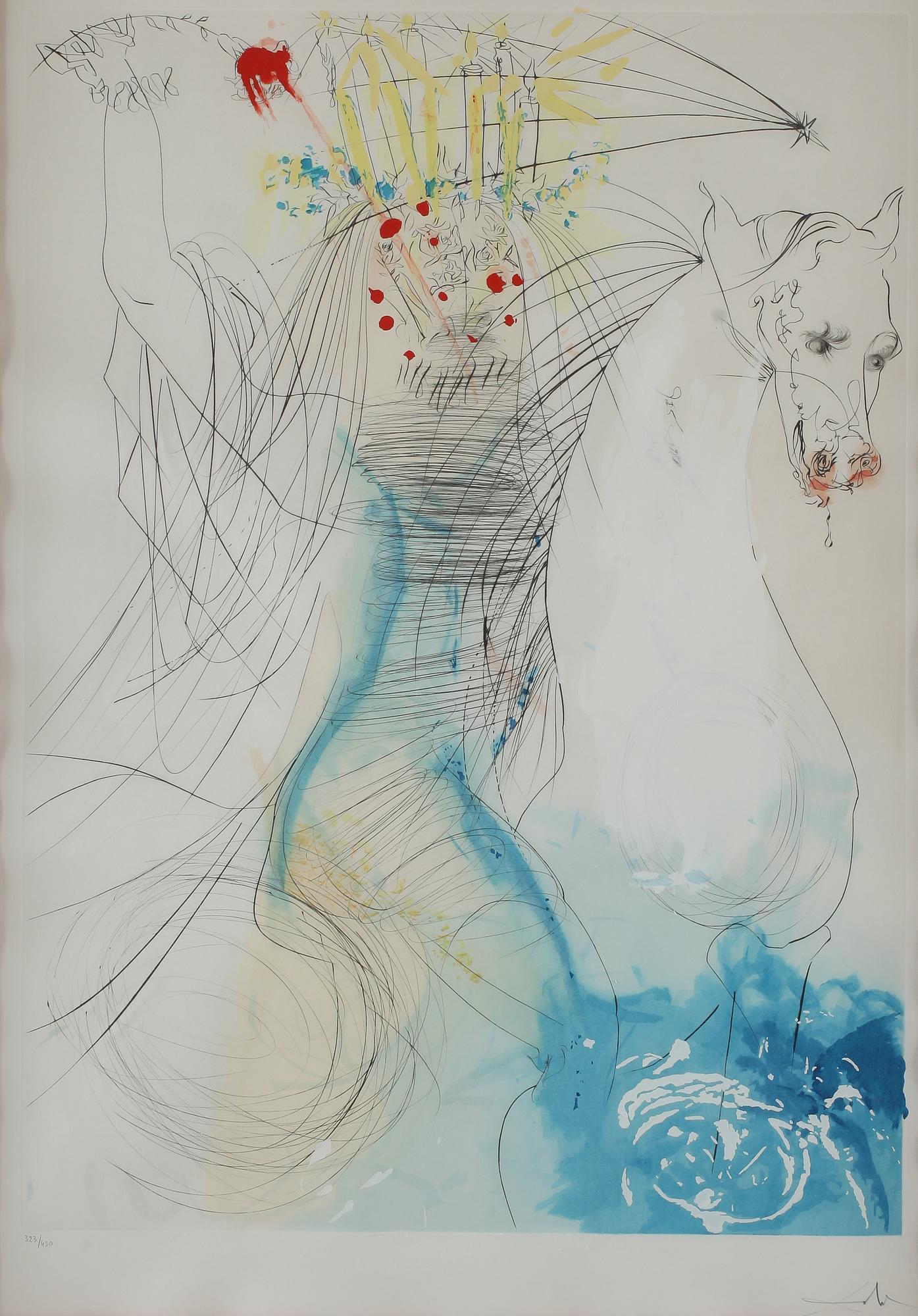 SALVADOR DALÍ, färgetsning, signerad och numrerad 323/450.