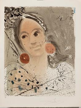Salvador Dalí, "Portrait of Carmen" from Carmen.