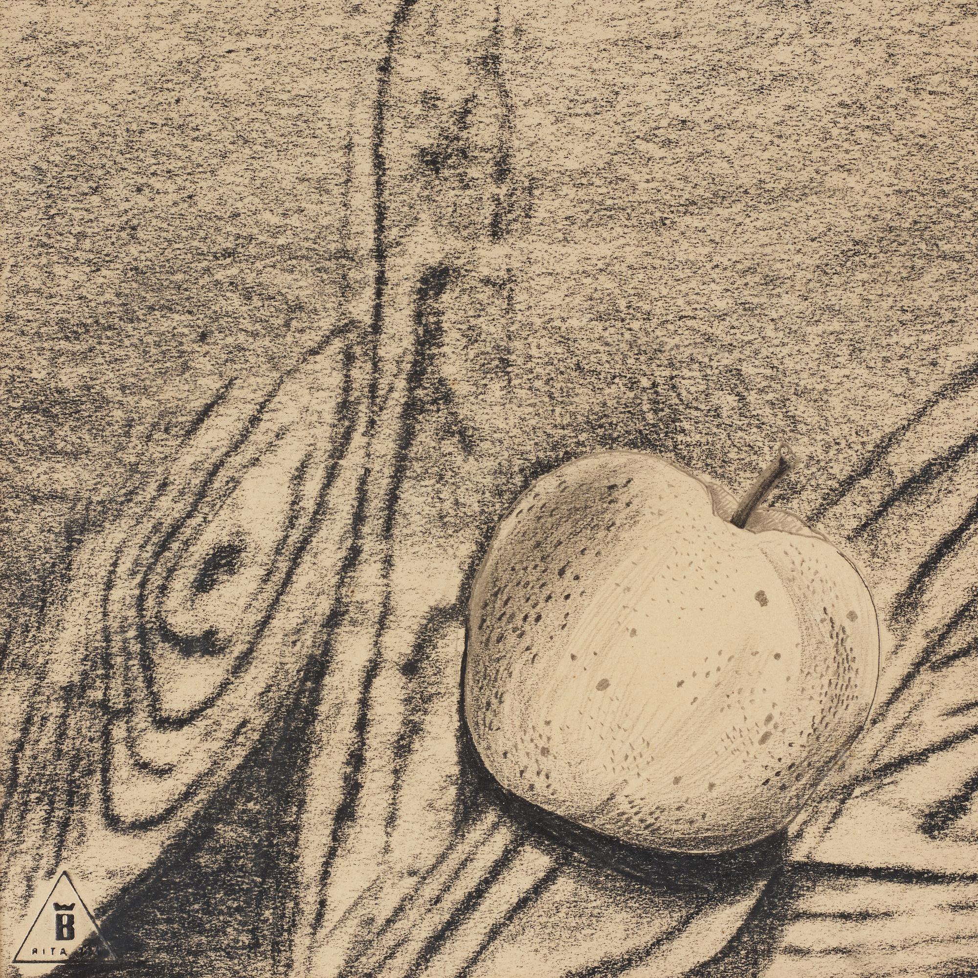 Vilhelm Bjerke-Petersen, Blandteknik, signerad och daterad -45.