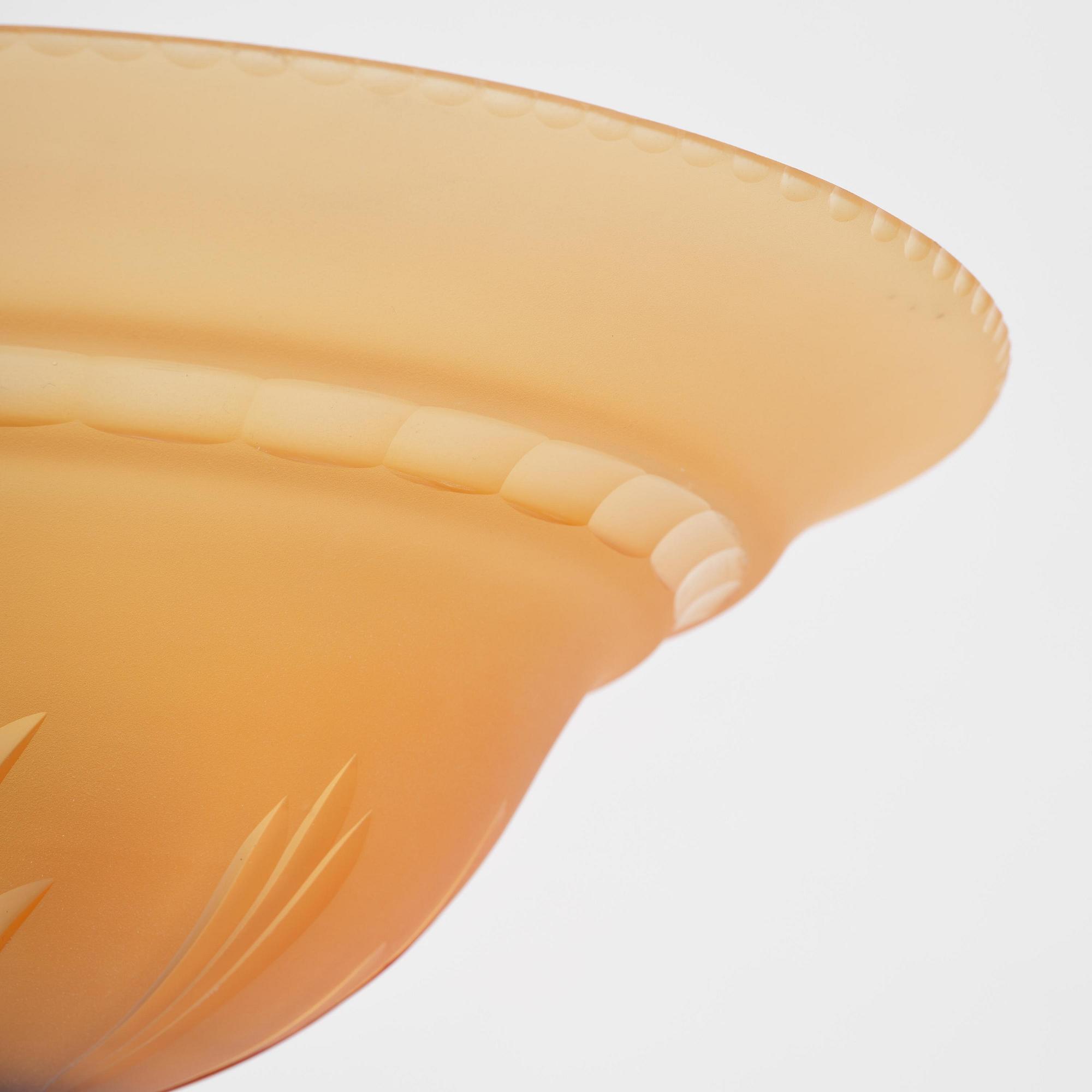 Edward Hald, a pair of ceiling lamps, Orrefors, 1930s.