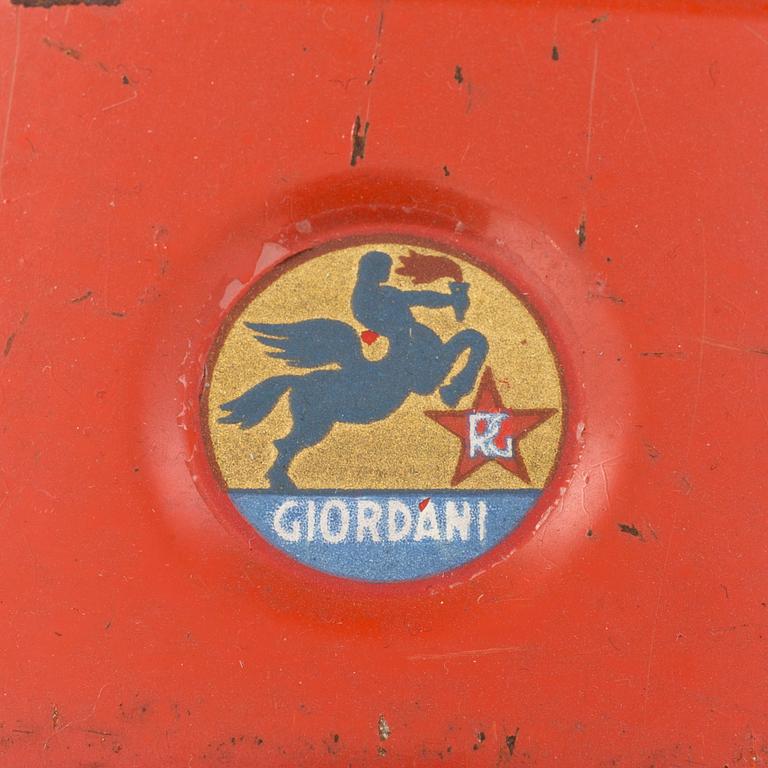 PEDAL CAR, Giordani, Italy, mid 20th century.