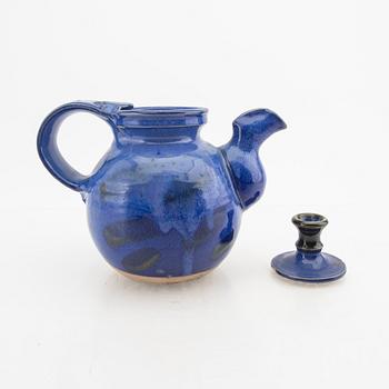Kerstin Hörnlund,  a signed stoneware tea pot own workshop.