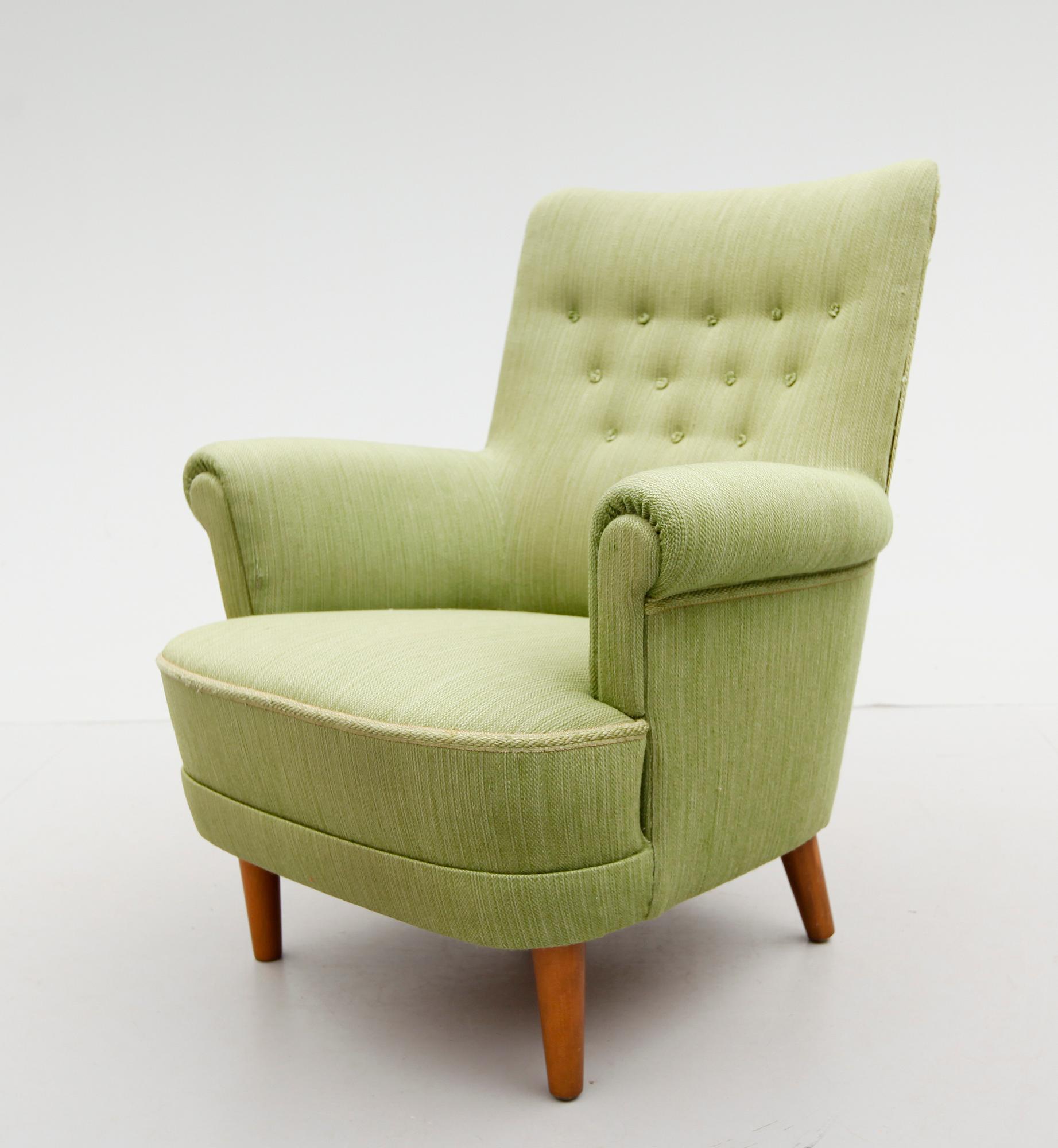 FÅTÖLJ, "Hemmakväll", Carl Malmsten, 1900-talets andra hälft.