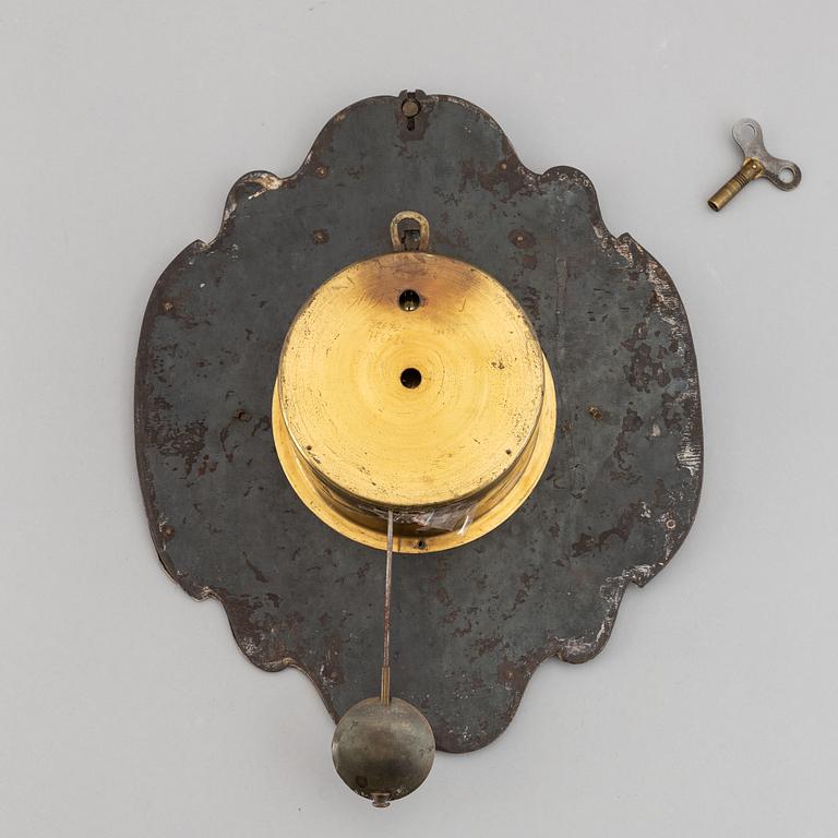 Wall clock, 18th century and later.