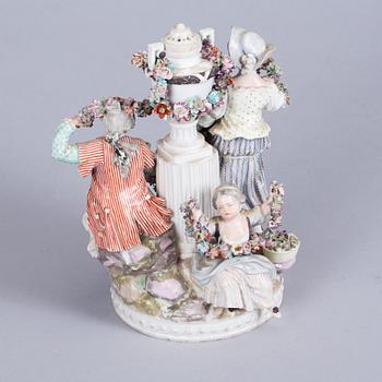 FIGURGRUPP, porslin, Meissen Marcolinistil.