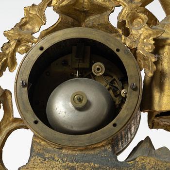 A Louis XVi-style mantel clock,  France, late 19th Century.