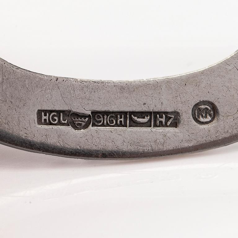 Kalevala Koru, broscher, 6 st, silver, Helsingfors 1961 - 2000.