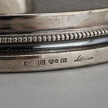 LJUSSTAKAR, ett par, silver. Erik Löfman, MGAB, Uppsala, 1973 och 1974.