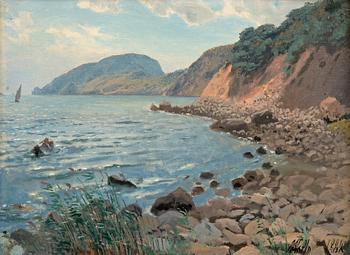 Lev Feliksovic Lagorio, SUMMER LANDSCAPE BY THE SHORE.