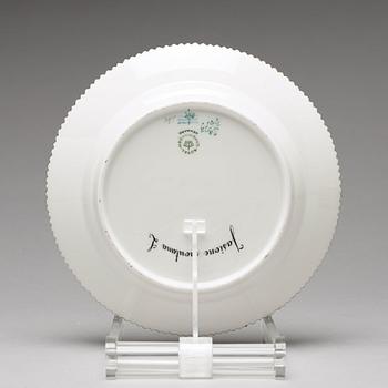 ASSIETTER, 12 stycken, porslin. "Flora Danica", Royal Copenhagen, Danmark, 1900-tal.