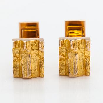 Björn Weckström, A pair of cufflinks "Kaamos". Lapponia 1983.