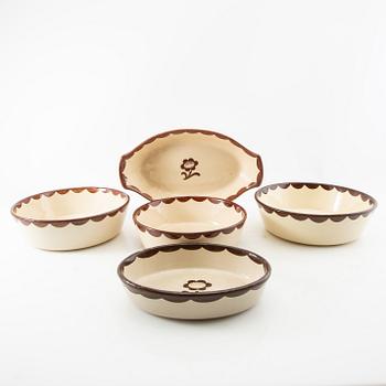 Wilhelm Kåge, designs 12 pieces "Pyro" Gustavsberg mid-20th century.
