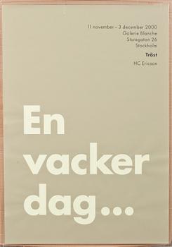 UTSTÄLLINGSAFFISCHER, 4 st. För HC Ericson.