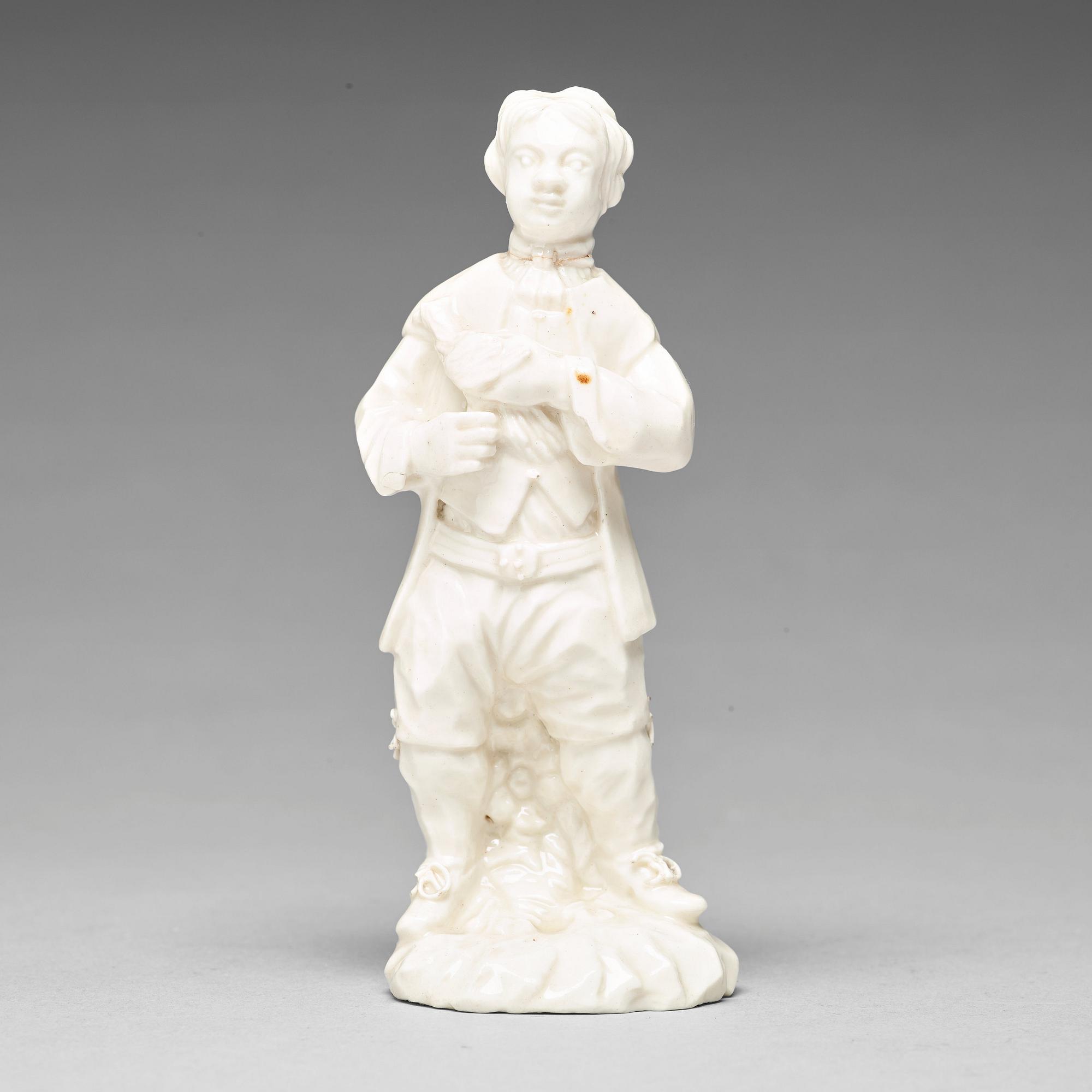 FIGURIN, mjukt porslin. Marieberg, 1700-tal.