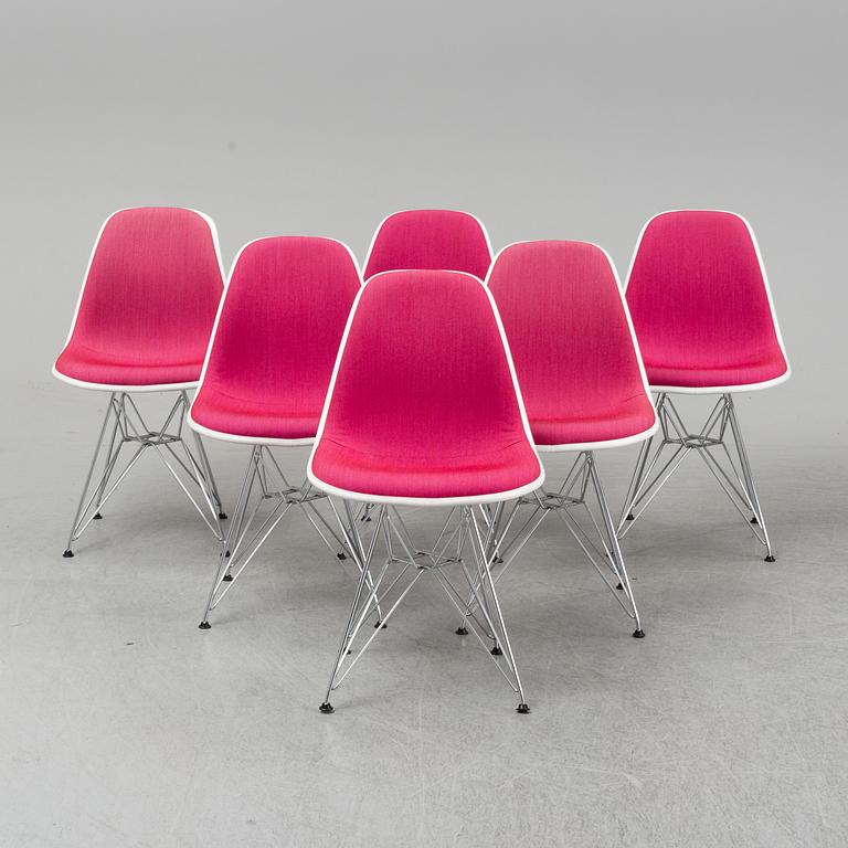 CHARLES AND RAY EAMES, six DSR chairs, Vitra, 2012.