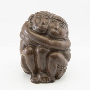 Åke Holm, skulptur signerad stengods.