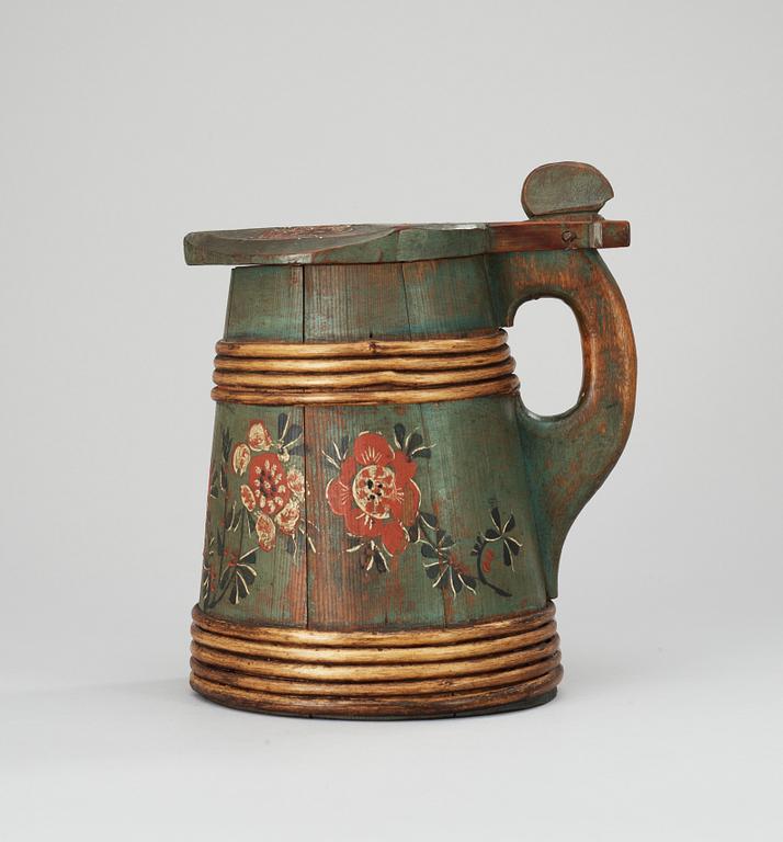 A 19th century wood jug.
