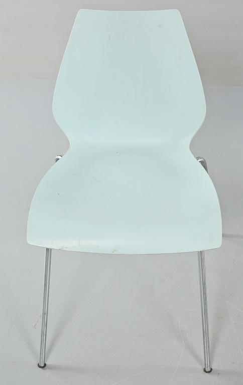 STOLAR, 4 st, "Maui", Vico Magistretti, Kartell, Italien, 1900-talets fjärde kvartal.