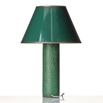 Stig Lindberg, a stoneware table lamp, Gustavsberg Studio 1967.