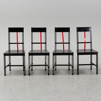 BJÖRN ALGE, four 'Frame' chairs, 1980's.
