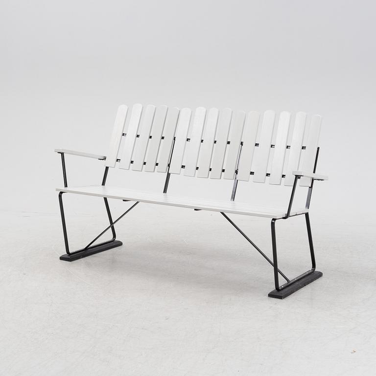 Arthur Lindquist, a model 'A2' garden sofa, Grythyttan Stålmöbler.
