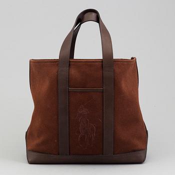 A totebag by Ralph Lauren.