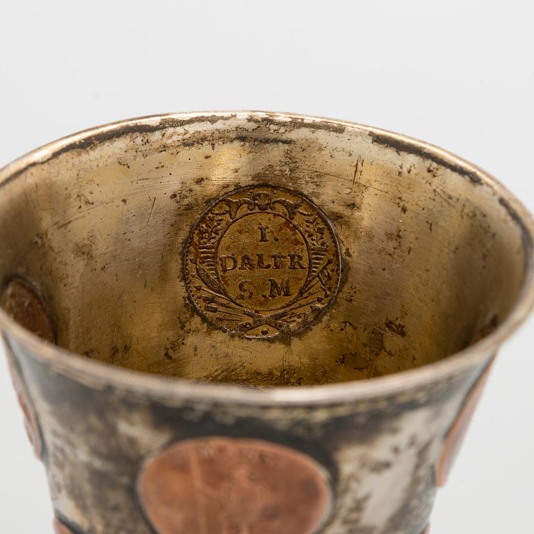 Pikari, kuparikolikoilla, leimaamaton, Ruotsi 1730-luku.