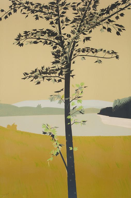 ALEX KATZ, färglitografi, 1970, signerad med blyerts 45/84, utgiven av Mourlot Press och Brooke Alexander Inc.