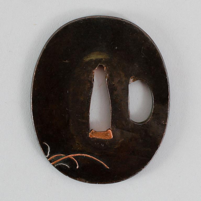 TSUBA, brons, Japan, 1700-tal.