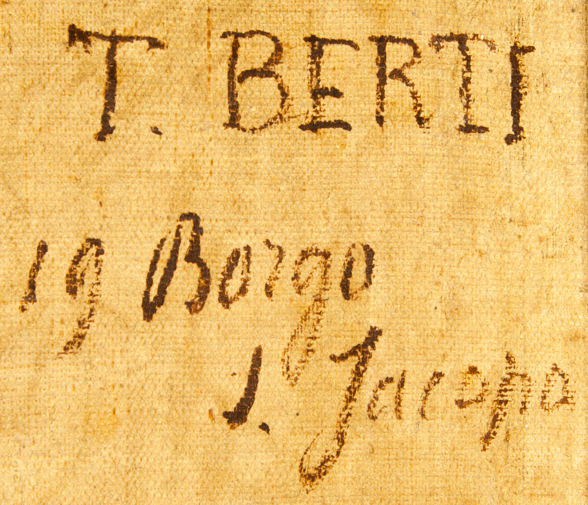T. BERTI, efter Rafael, olja på duk, 1800-tal.